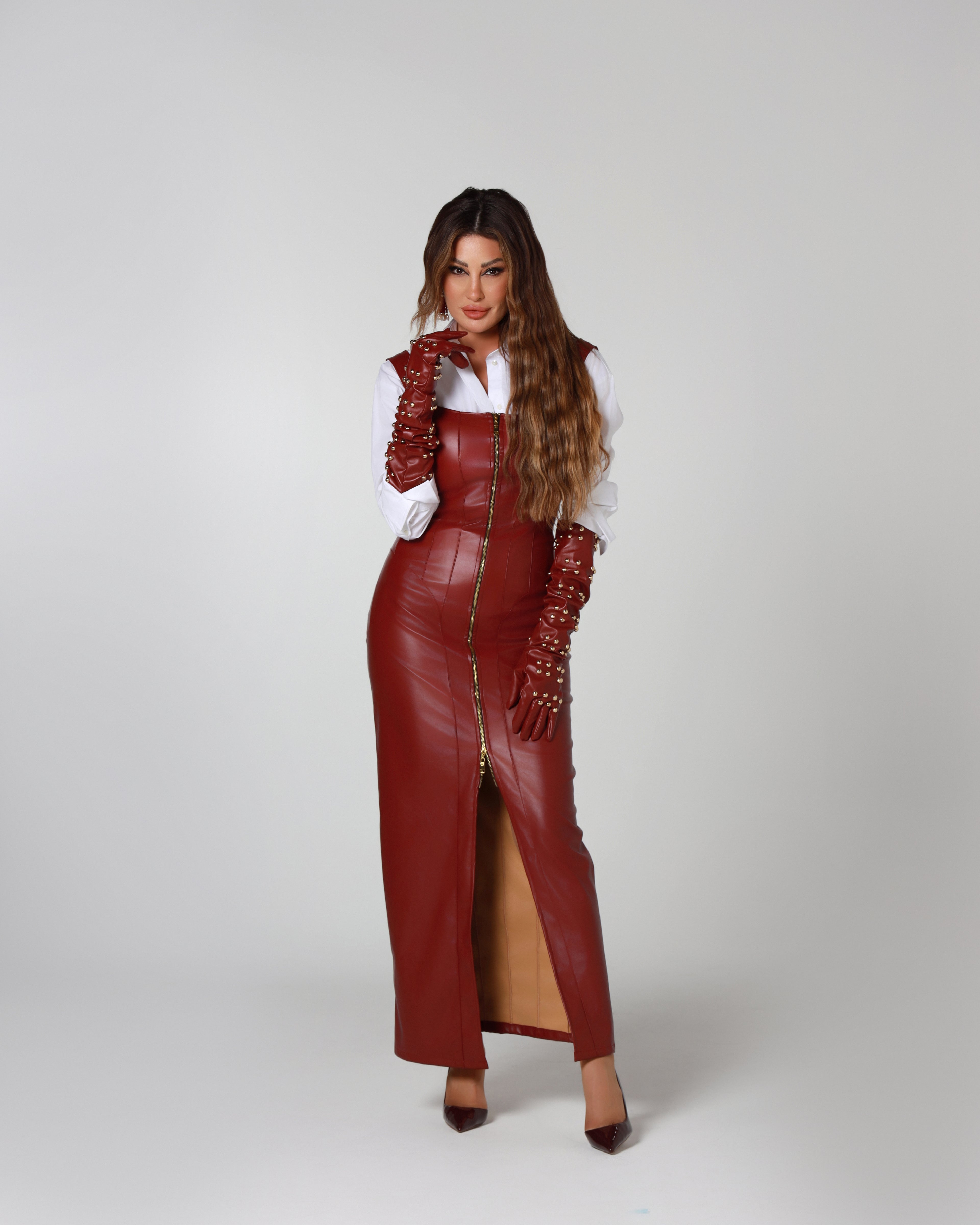 The Burgundy Femme dress