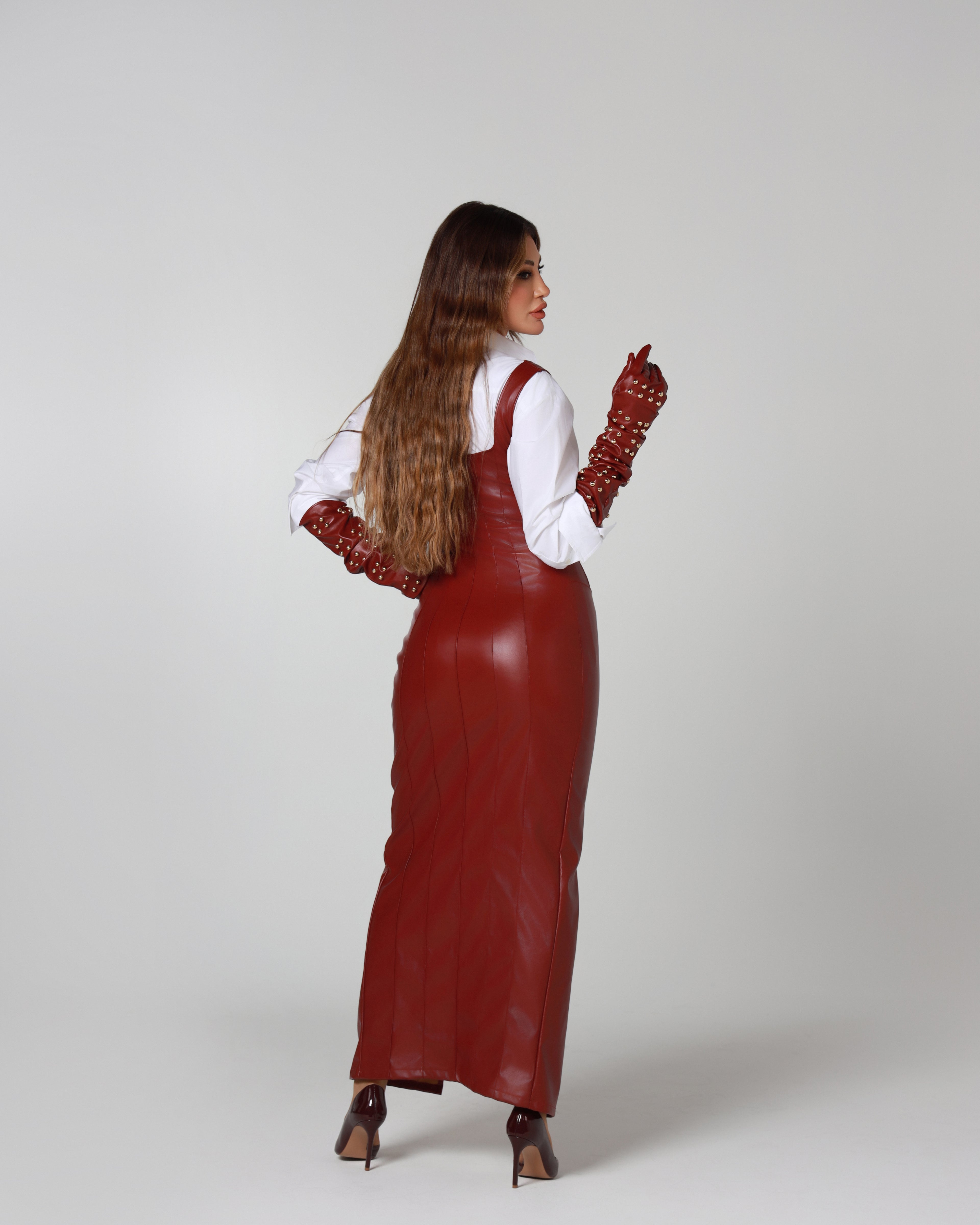 The Burgundy Femme dress